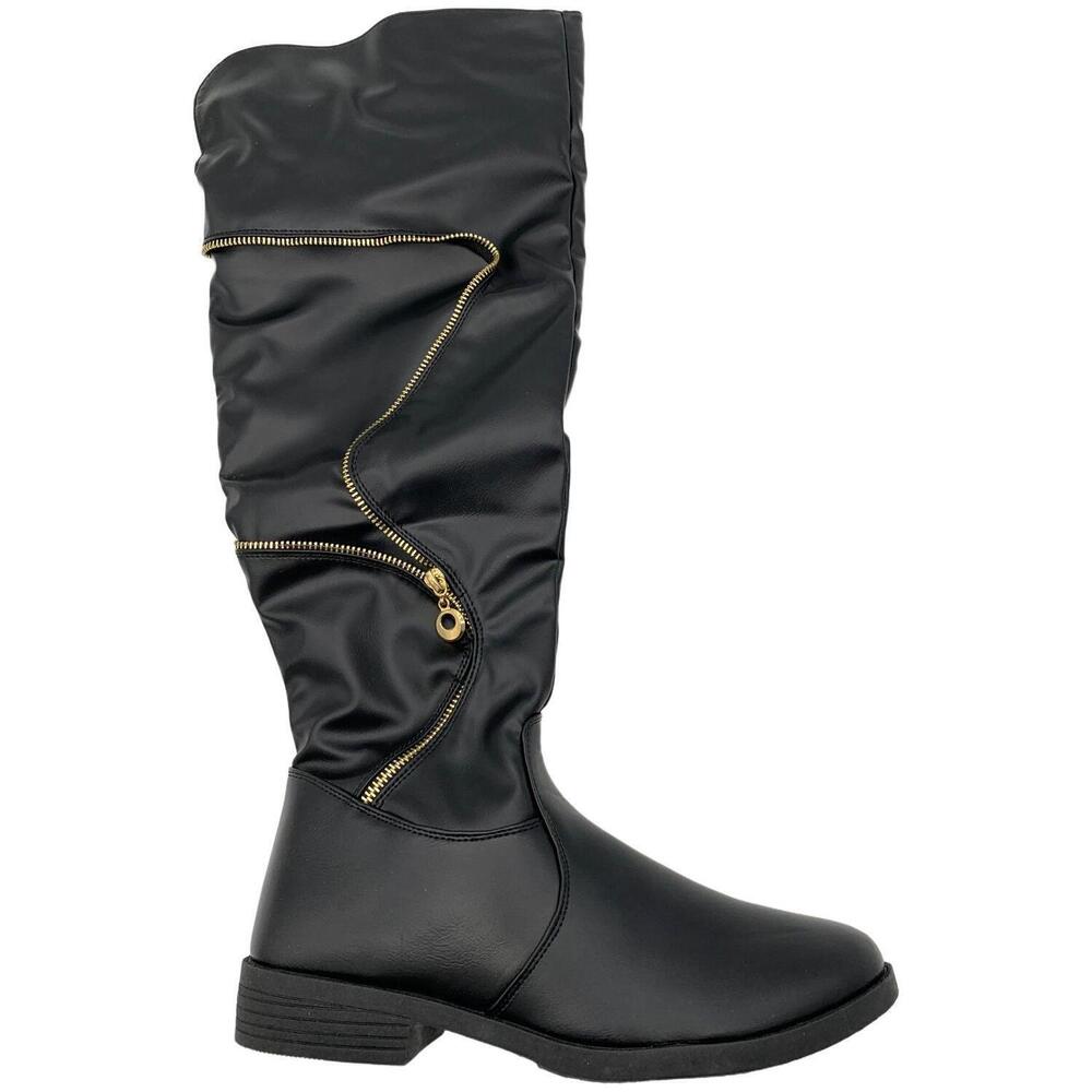 Henry Ferrera Women's Charm-506 Knee-High Boots Black - Medium